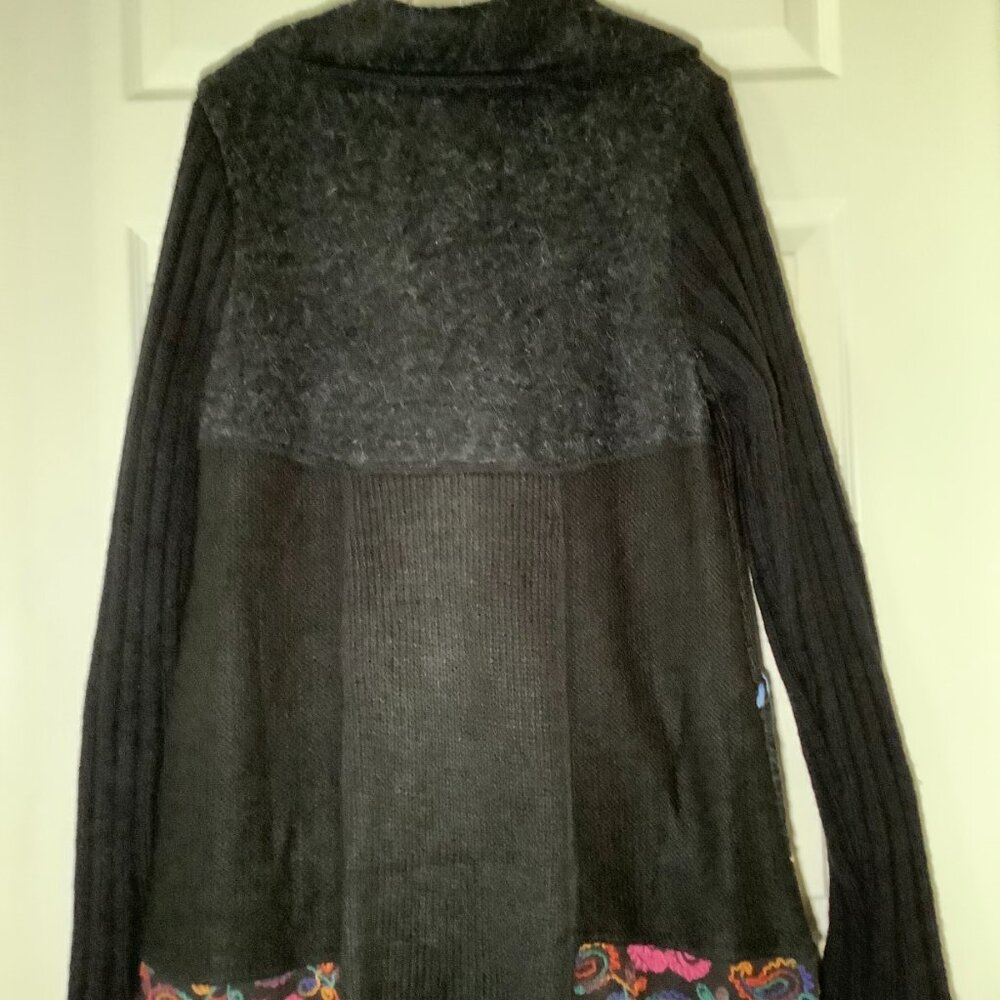 Sioni Boho Patchwork Cardigan Jacket Embroidered … - image 6